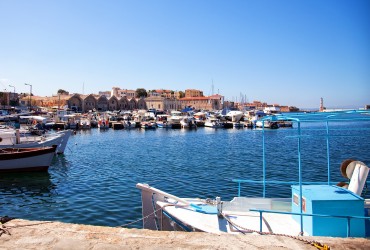 Chania havn på Kreta